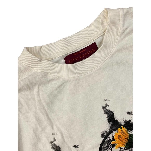 Civil Regime by Darc Sport Men's (S.I.N.) Head Full Of Flowers Oversized T-Shirt - Picture 3 of 4